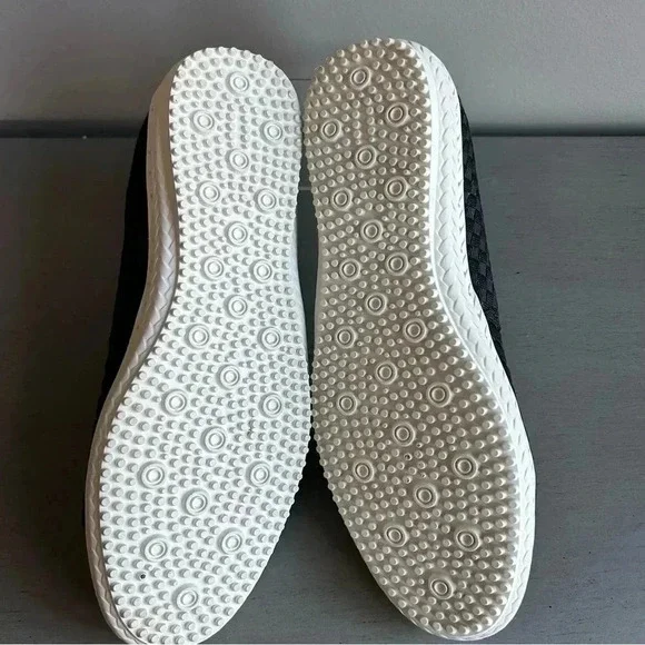 BM Bernie Mev. Woven Loafer Slip On Size 40 US 9 Black Flat Comfort White Sole - Picture 11 of 11